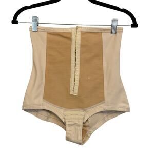 Sash Postpartum Recovery Girdle Medium Tan Compression Corset Shapewear Hooks